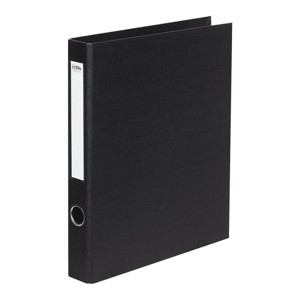 Icon Ringbinder Linen A4 2D 26MM#Colour_BLACK