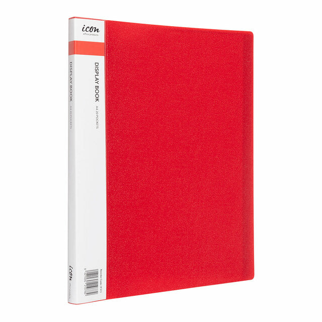 Icon Display Book A4 With Insert Spine 20 Pocket