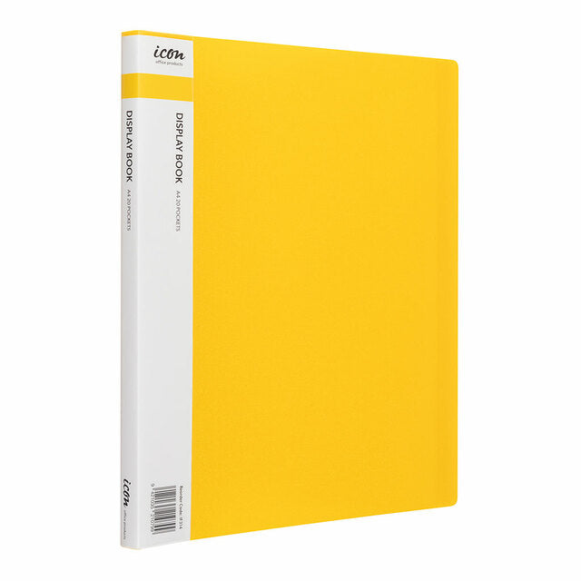 Icon Display Book A4 With Insert Spine 20 Pocket