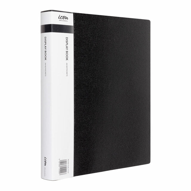 Icon Display Book A4 With Insert Spine 60 Pocket