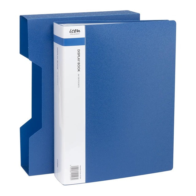 Icon Display Book A4 With Insert Spine 100 Pocket With Case