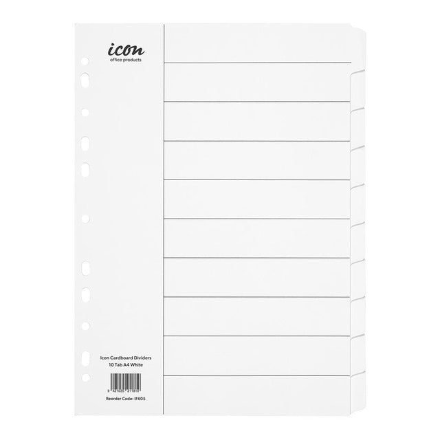 Icon Cardboard Dividers 10 Tab