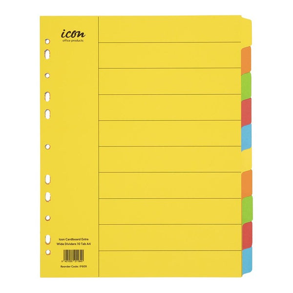 Icon Cardboard Dividers Extra Wide Coloured#Tabs_10