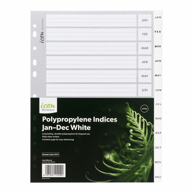 Icon PP Indices Jan-Dec