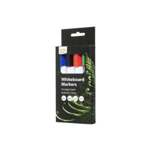 ICON WHITEBOARD MARKER BULLET TIP ASSORTED PACK OF 4