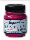 Jacquard Textile Colours Fabric Paints 66.54ml#Colour_PINK