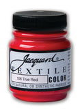 Jacquard Textile Colours Fabric Paints 66.54ml#Colour_TRUE RED