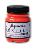 Jacquard Textile Colours Fabric Paints 66.54ml#Colour_FLUORESCENT ORANGE