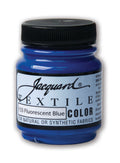 Jacquard Textile Colours Fabric Paints 66.54ml#Colour_FLUORESCENT BLUE