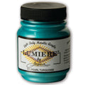Jacquard Lumiere Acrylic Craft Paint Metallic Effect 66.4ml#colour_PEARLESCENT TURQUOISE