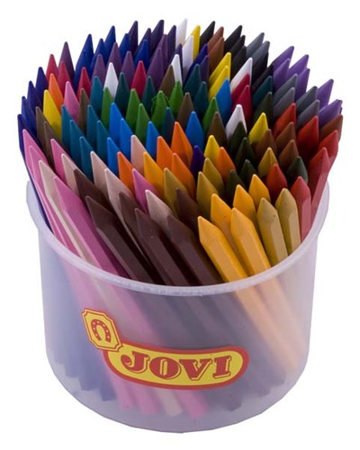 jovi plastic crayons jar of 144