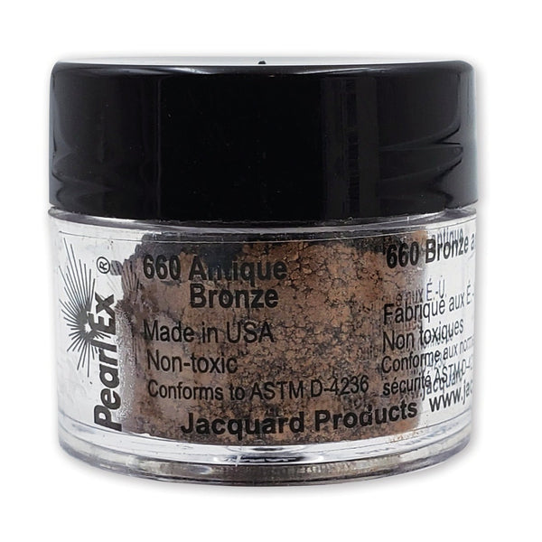 Jacquard Pearl Ex Powdered Pigments Art Effect 3gm#Colour_ANTIQUE BRONZE