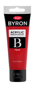 Jasart Byron Acrylic Paint 75ml#Colour_COOL RED