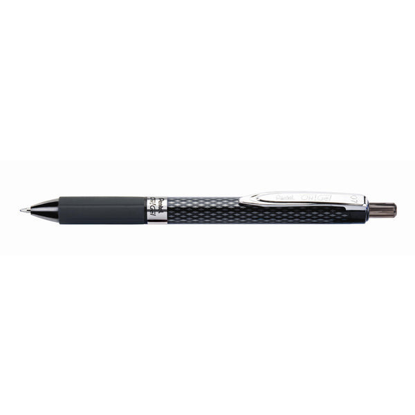 pentel oh gel gell roller pen retractable k497 0.7mm box of 12#Colour_BLACK