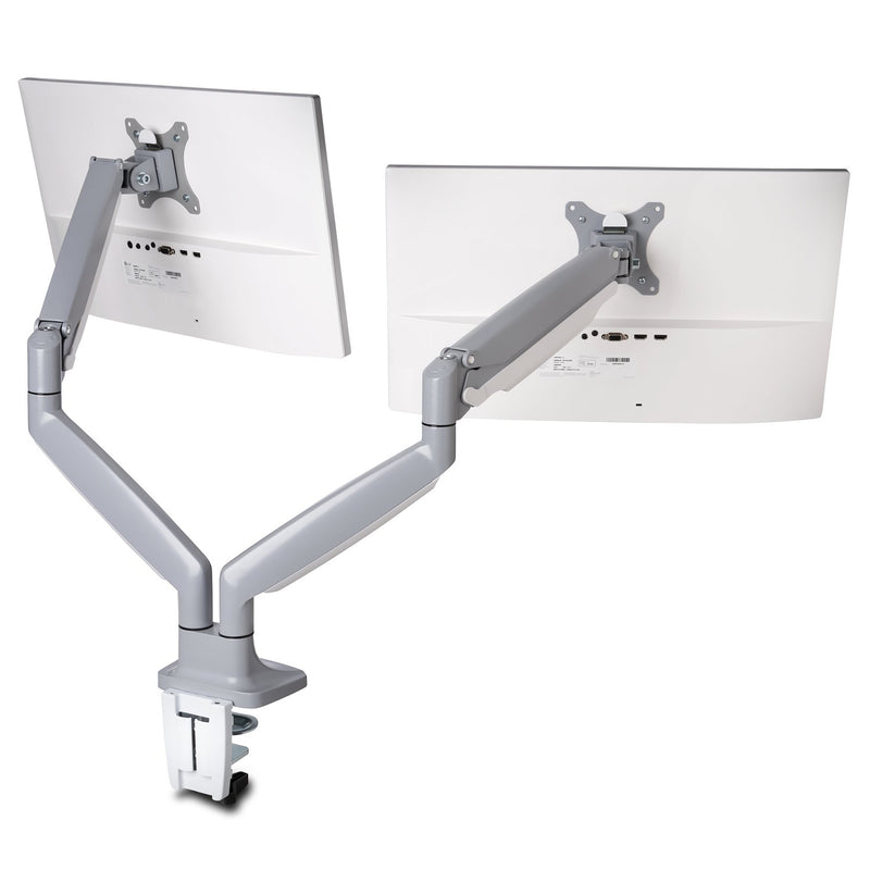 kensington® smartfit one touch adjust dual monitor arm grey