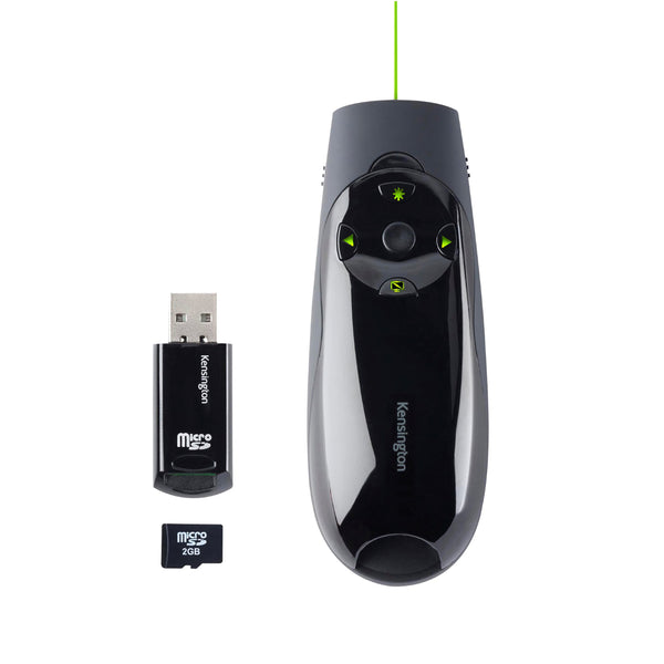 kensington® presenter expertö green laser & 4gb memory