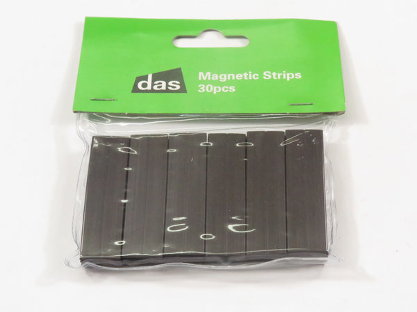 Das Magnetic Strips Black 30 Pieces
