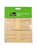 Das Large Wooden Craft Popsticks Plain 80 Pieces