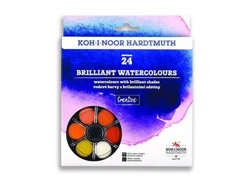 Brilliant Watercolours 24 In Round Cassette