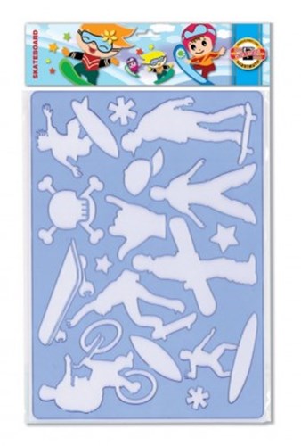 Koh-I-Noor Drawing Template Skateboard Stencils