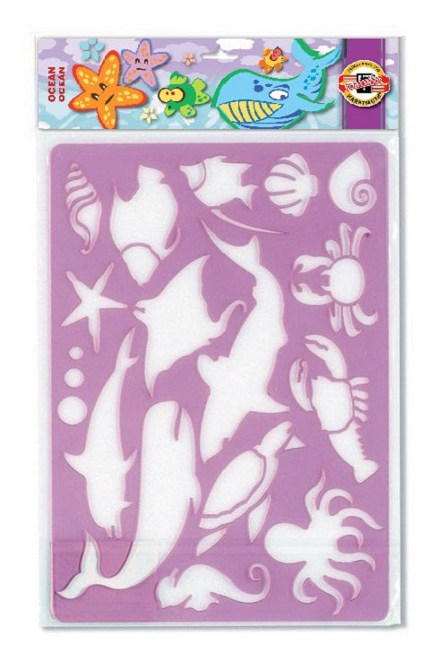 Koh-I-Noor Drawing Template Ocean