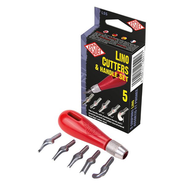 Essdee L5S Lino Cutters With Handle With Handle - Set Of 5