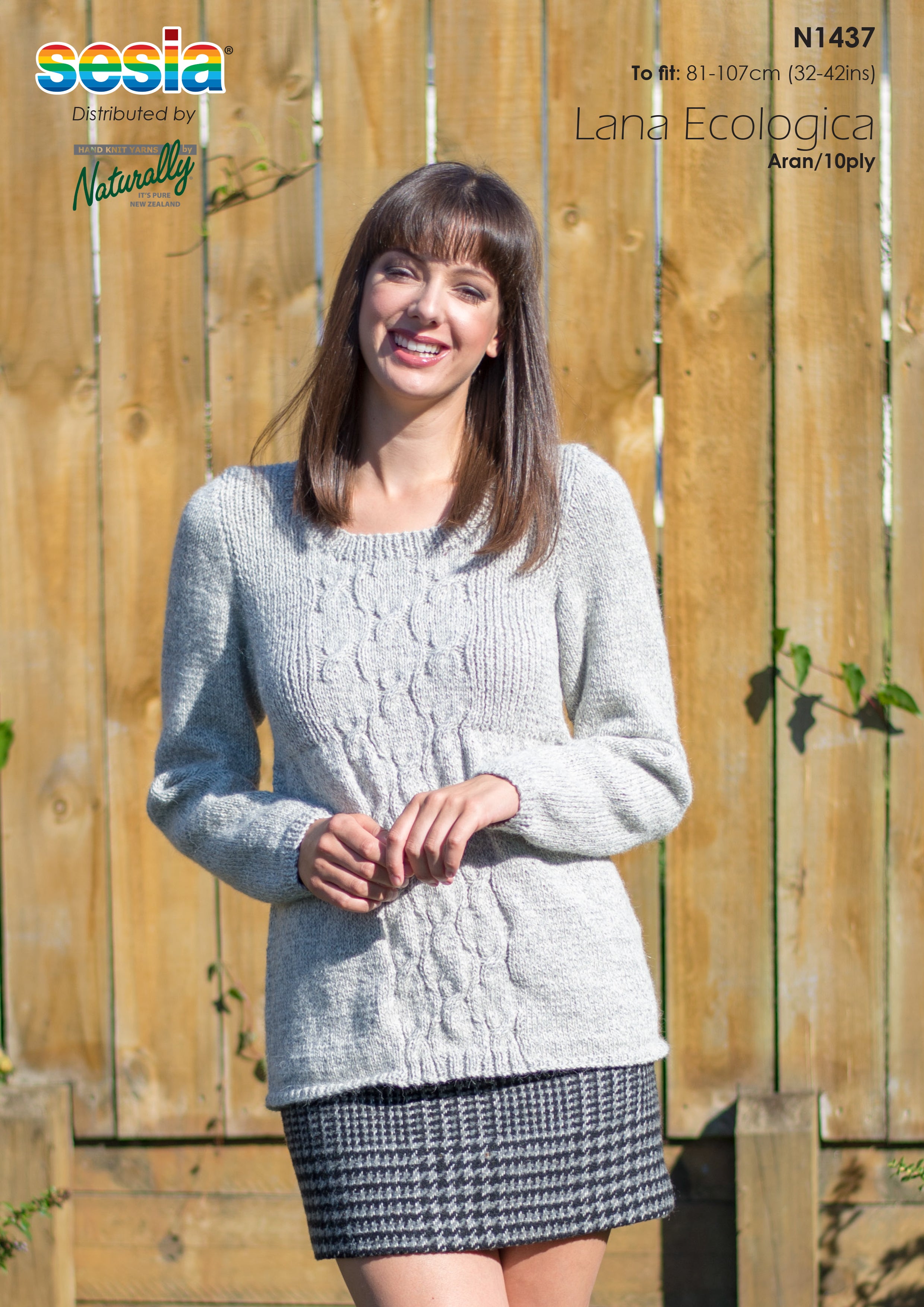 Knitting Pattern N1437 - Womens Sweater 32-42