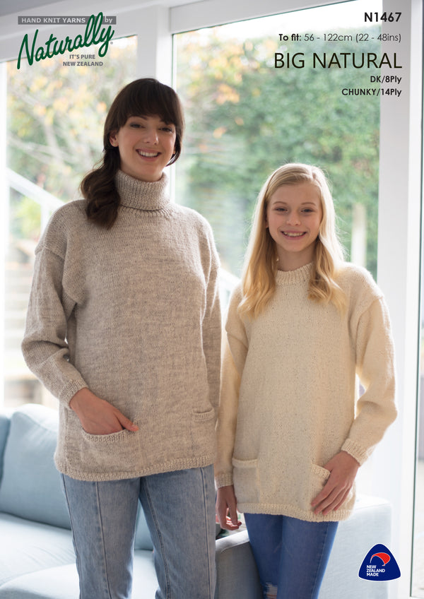 Naturally Pattern Leaflet Big Natural Unisex/sweater