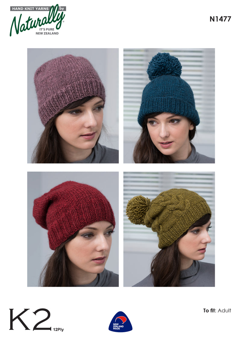 Naturally Pattern Leaflet K2 Womens/hats