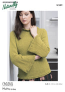 Naturally Pattern Leaflet Chaska Muhu Womens/Sweater