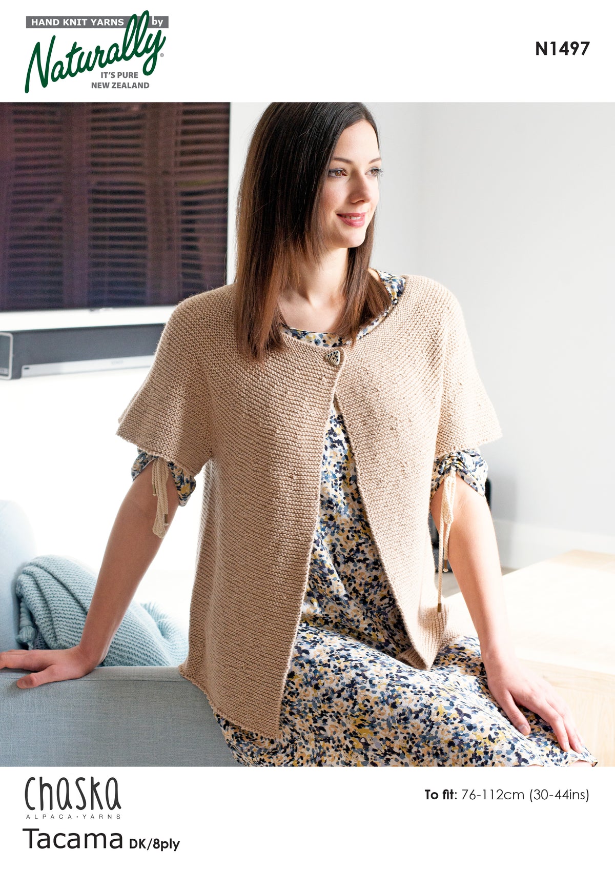 Chaska Patterns Knitting Pattern N1497 - Womens Cardigan 30-44