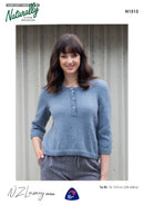 Naturally Pattern Leaflet NZLuxury DK/8ply Womens/Sweater