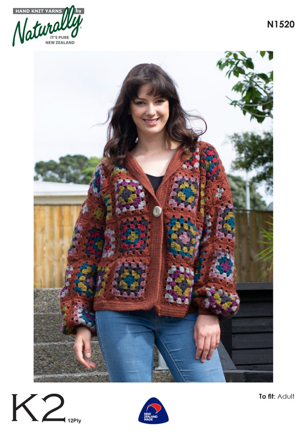 Naturally Pattern Leaflet K2 12ply Womens/cardigan