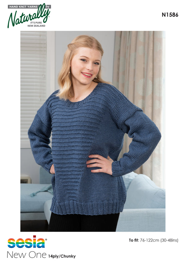 Naturally Pattern Leaflet Sesia New One 14ply Unisex/Sweater
