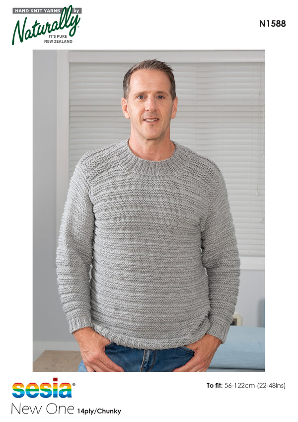 Naturally Pattern Leaflet Sesia New One 14ply Unisex/Sweater