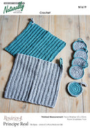 Naturally Pattern Leaflet Rosarios4 Principe Real DK Accessories/Face Washer & Scrubbies