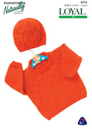 Naturally Pattern Leaflet Loyal 4ply Kids/Sweater & Hat