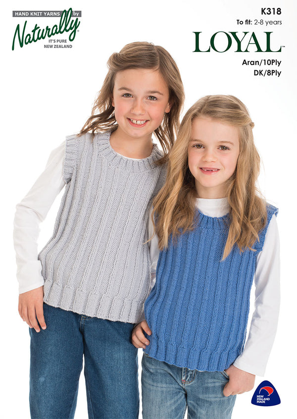 Naturally Pattern Leaflet Loyal 8 & 10ply Kids/Vest