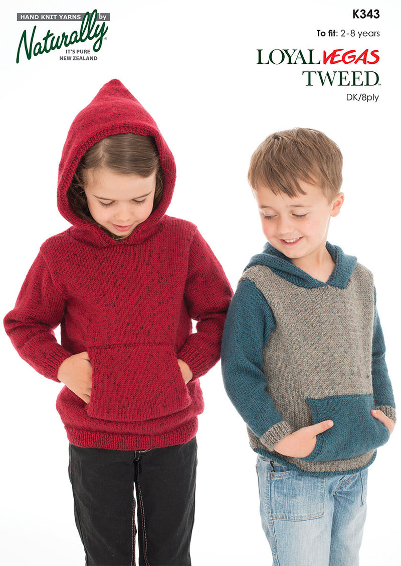 Naturally Pattern Leaflet Loyal Vegas Tweed Kids/Hoodie