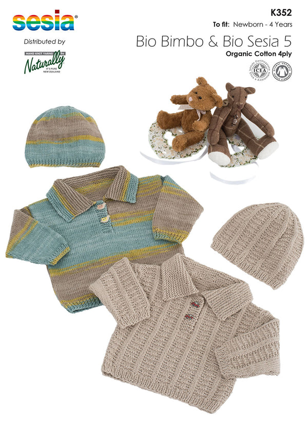 Naturally Pattern Leaflet Bimbo & Sesia Kids/sweater & Hat