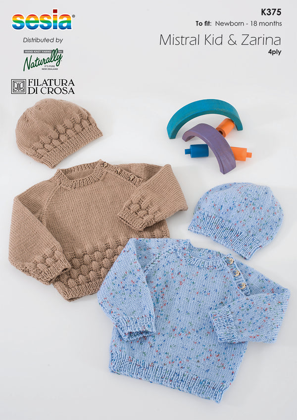 Naturally Pattern Leaflet Sesia Mistral & Zarina Kids/Sweater & Hat