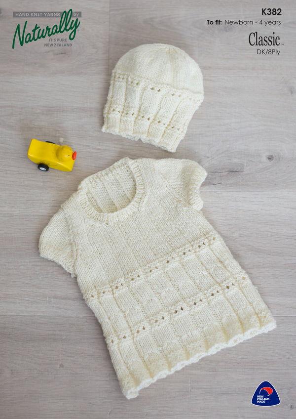 Naturally Pattern Leaflet Classic 8ply Kids/Dress & Hat