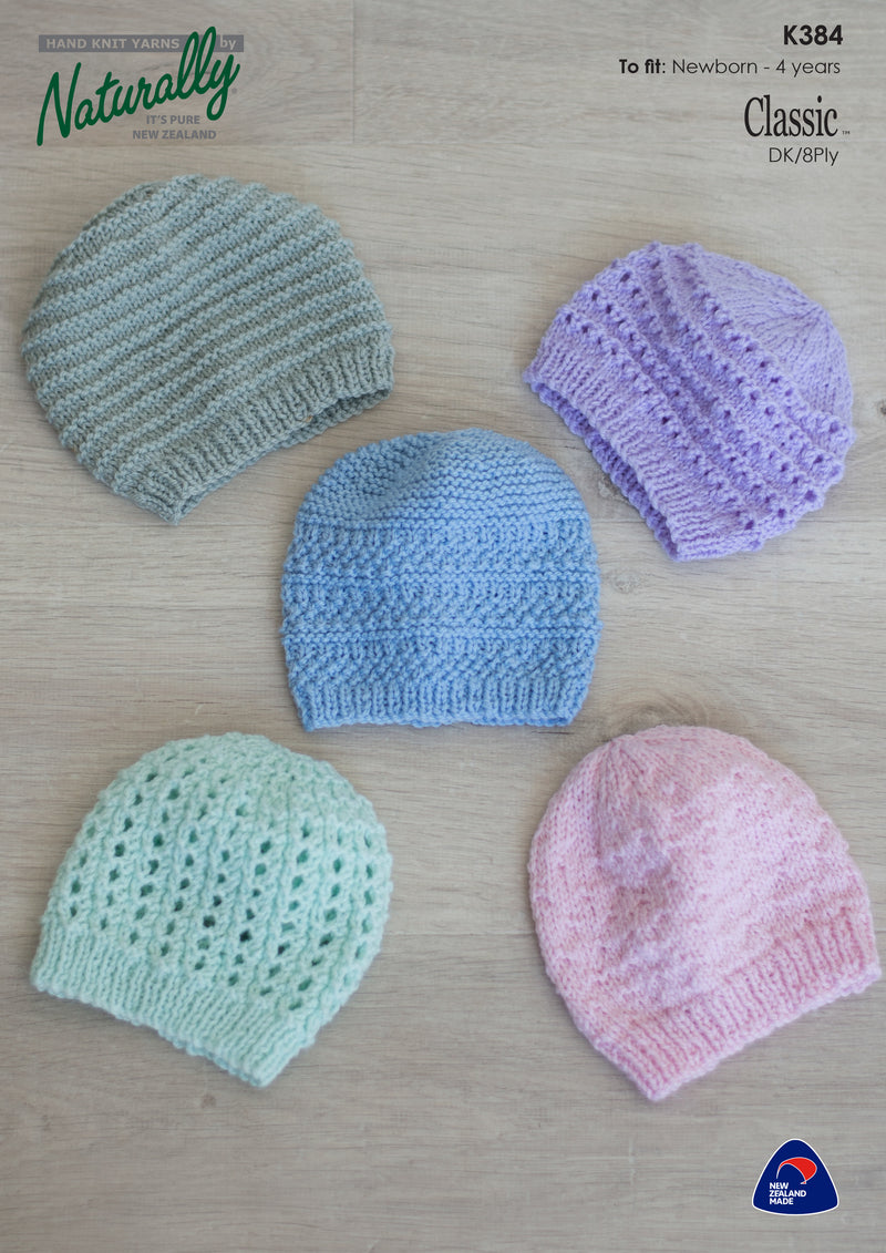 Naturally Pattern Leaflet Classic 8ply Kids/Hats
