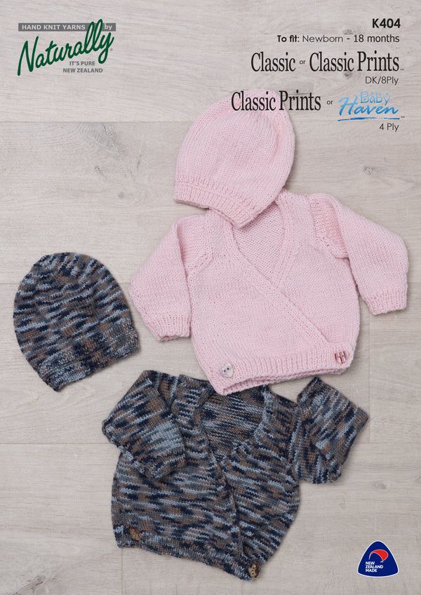 Naturally Pattern Leaflet Baby Haven Kids/jacket & Hat