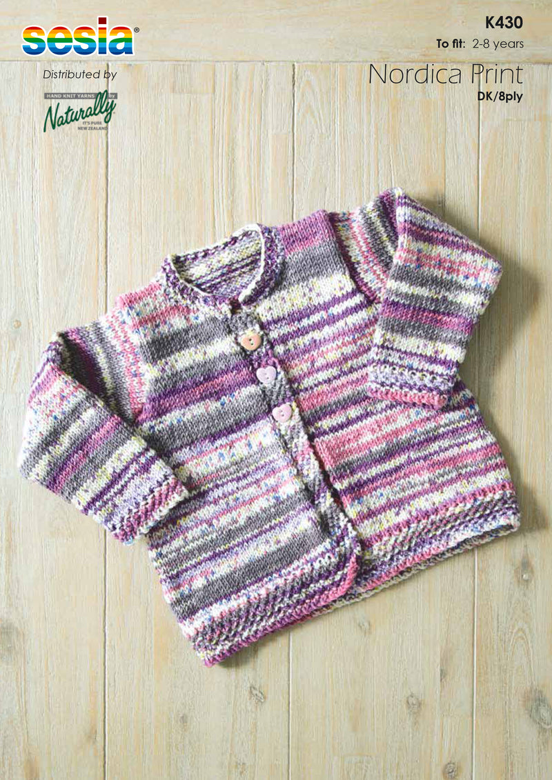 Naturally Pattern Leaflet Sesia Nordica Print DK/8ply Kids/Jacket