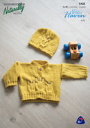 Naturally Pattern Leaflet Baby Haven 4ply Kids/sweater & Hat
