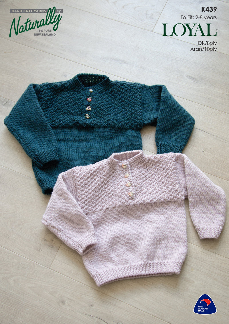 Naturally Pattern Leaflet  Loyal DK/10Ply Kids/Sweater