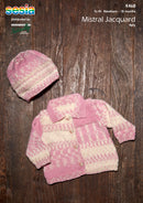 Naturally Pattern Leaflet Sesia Mistral Jacquard 4Ply Kids/Jacket & Hat