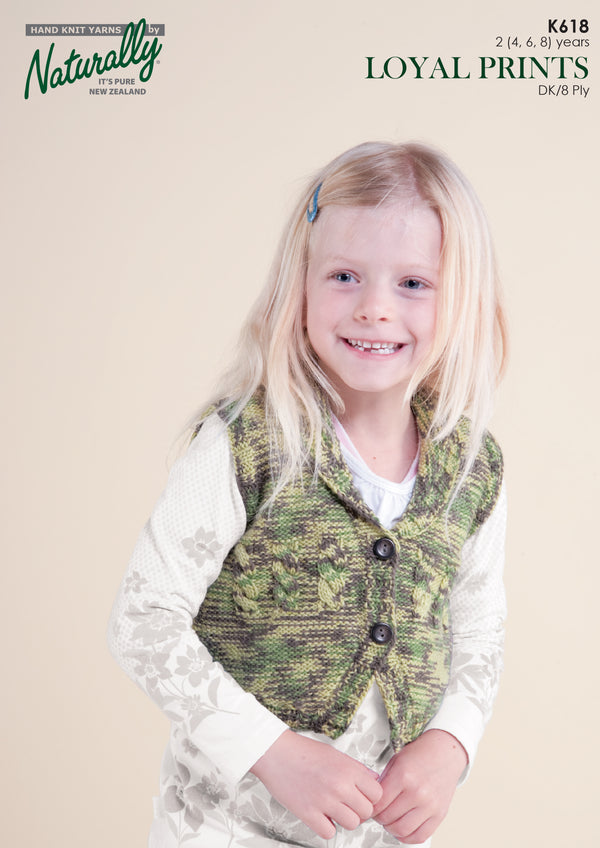 Naturally Pattern Leaflet Kids Connection Kids/Vest