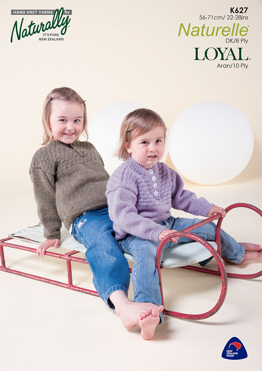 Knitting Pattern K627 - Kids Sweater 22-28